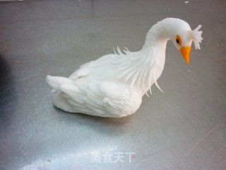 花色船点----白孔雀的做法步骤：10