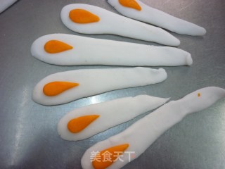 花色船点----白孔雀的做法步骤：11