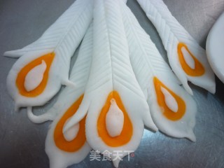 花色船点----白孔雀的做法步骤：12