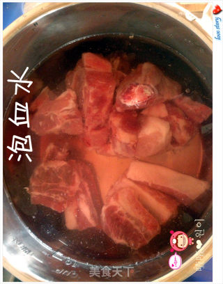 李府酱汤之【小白菜排骨酱汤~】的做法步骤：1