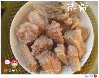 李府酱汤之【小白菜排骨酱汤~】的做法步骤：3