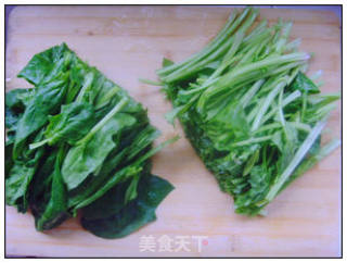 清汤菠菜的做法步骤：2