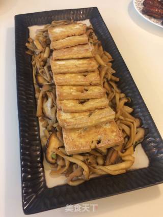 杂菌豆腐的做法