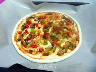 没有奶酪的披萨也好吃---新派里脊什锦里脊披萨的做法步骤：13