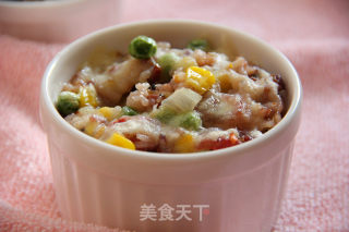 【彩蔬焗饭】的做法步骤：10