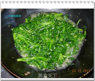 蒜泥茼蒿的做法步骤：4