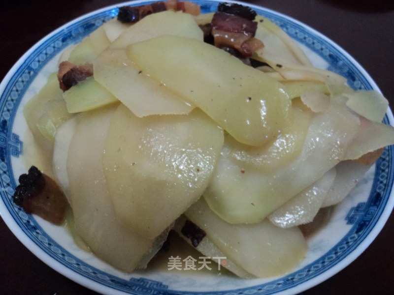 腊肉炒菜心的做法