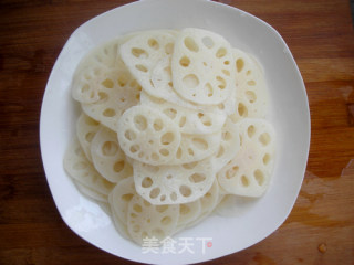 香辣葱油藕片的做法步骤：3