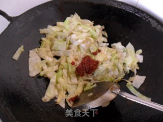 酱爆包菜的做法步骤：6