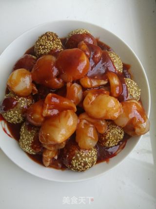 番茄荔枝麻圆的做法