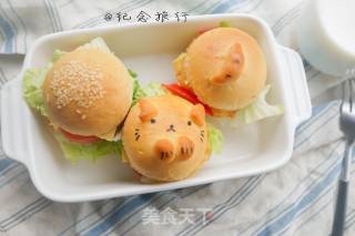 萌萌哒迷你卡通猫咪汉堡包的做法
