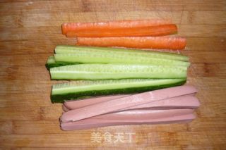紫菜包饭的做法步骤：1