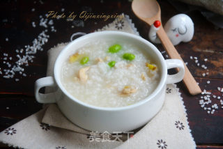 毛豆鸡肉粥的做法