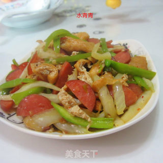 香肠油豆腐白菜丝的做法