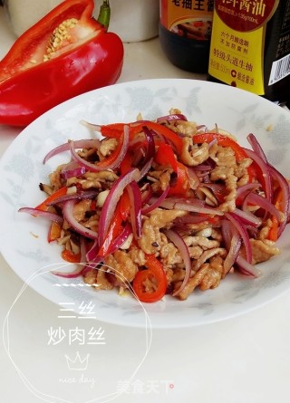 三丝炒肉的做法