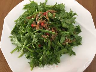 苦苣银鱼——夏季快手菜的做法