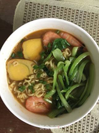 鲜虾方便面的做法
