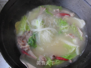 羊排白菜粉丝汤的做法步骤：10