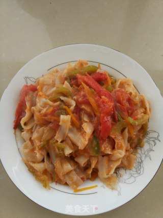 炒刀削面的做法