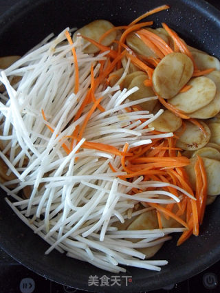 【简单の早餐】素炒年糕的做法步骤：12