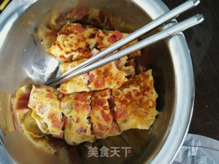 番茄火腿鸡蛋卷的做法