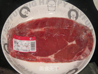 西冷牛肉扒芥蓝的做法步骤：3