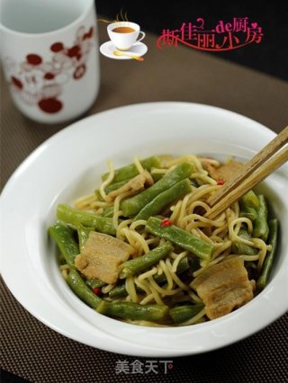 扁豆焖面的做法
