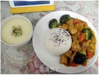 咖喱土豆鸡饭的做法
