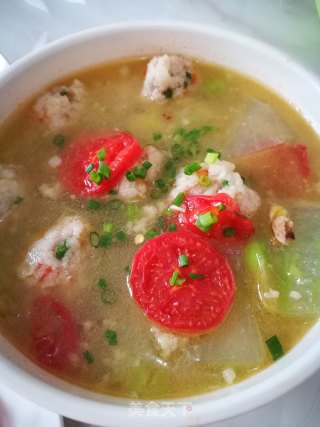 青豆冬瓜圆子汤的做法