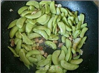 肉丁炒扁豆的做法步骤：7