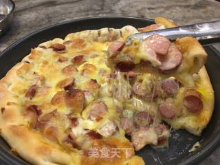 脆皮肠披萨的做法