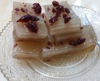 蔓越莓椰汁马蹄糕的做法
