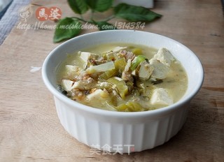 酸菜豆腐汤的做法步骤：8