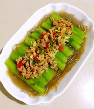 肉末粉丝蒸丝瓜的做法