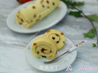 葡萄干蛋糕卷的做法步骤：12