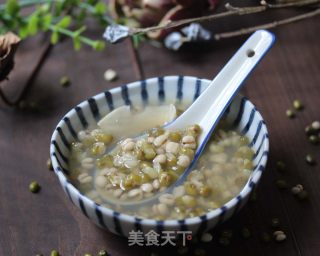 薄荷绿豆百合饮的做法