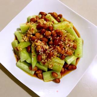 花生米拌黄瓜的做法