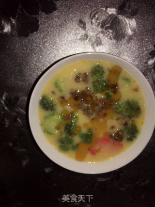 牛肉末西兰花胡萝卜蒸蛋的做法