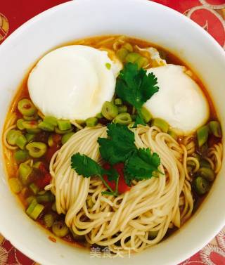蕃茄豆角汤面的做法