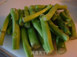 芥蓝花虾球的做法步骤：2