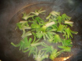 芥蓝花虾球的做法步骤：6