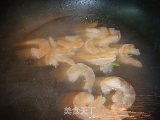 芥蓝花虾球的做法步骤：7