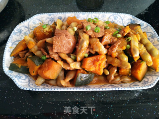 黄豆角炖南瓜????的做法