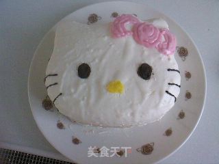 hello kitty（芝士慕斯+海绵）的做法步骤：28