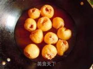 油面筋塞肉的做法步骤：8