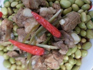 排骨蒸豆米的做法