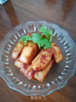 #早餐#茄汁烤年糕的做法
