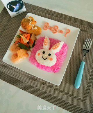 儿童营养餐—好学的波耳兔