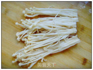 豆皮金菇卷的做法步骤：2