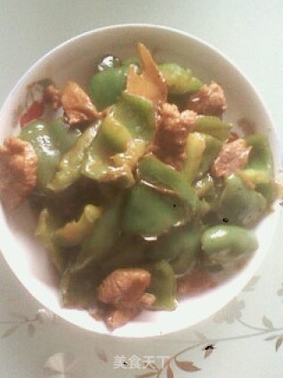 菜椒炒牛肉的做法步骤：5